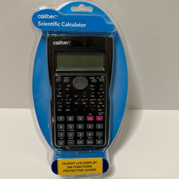 Caliber Scientific Calculator 10 Diget LCD Display 240 Functions Protective Cove - Picture 1 of 5